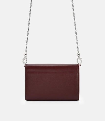 Leather Bi-Fold Wallet - Burgundy