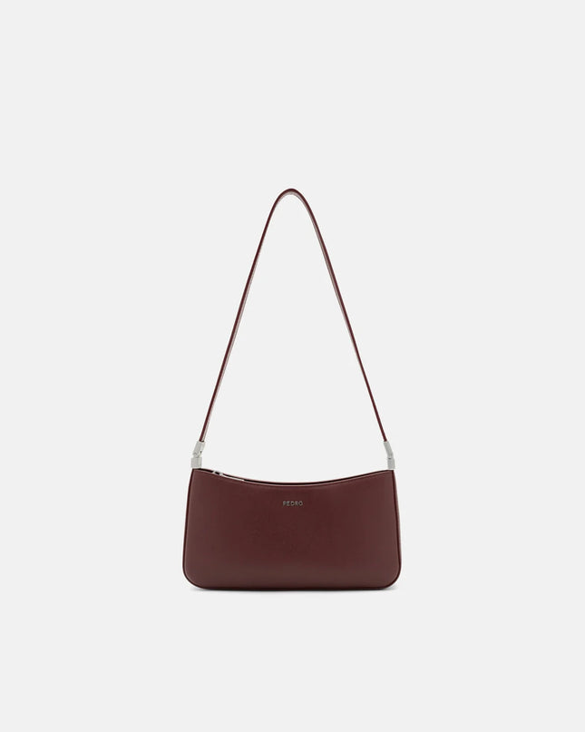 Jatte Leather Shoulder Bag - Burgundy