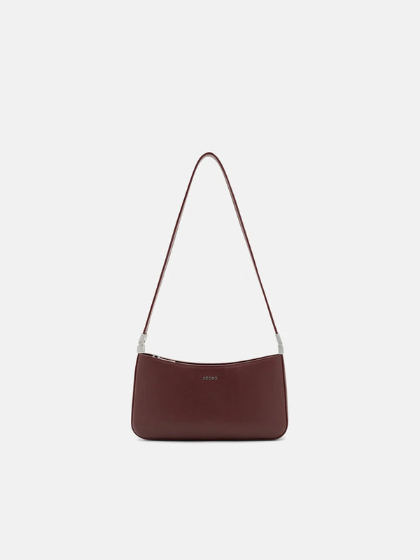 Jatte Leather Shoulder Bag - Burgundy