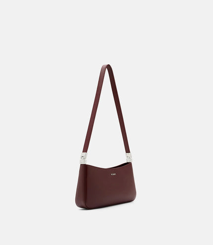 Jatte Leather Shoulder Bag - Burgundy