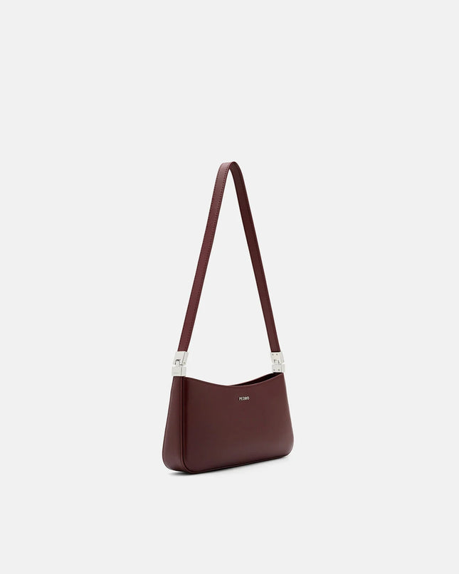 Jatte Leather Shoulder Bag - Burgundy
