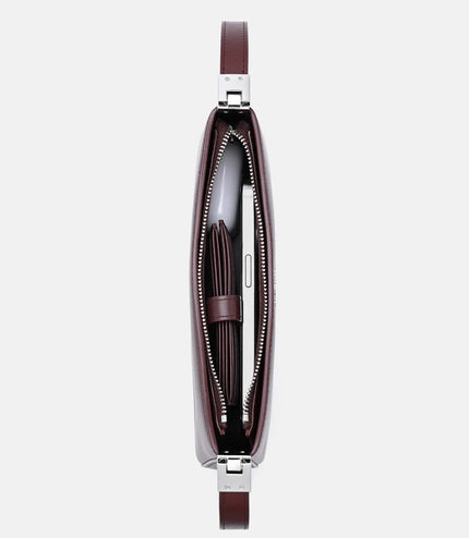 Jatte Leather Shoulder Bag - Burgundy