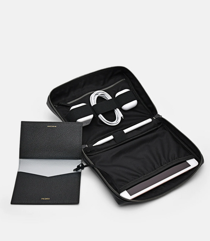 Embossed Leather Pouch