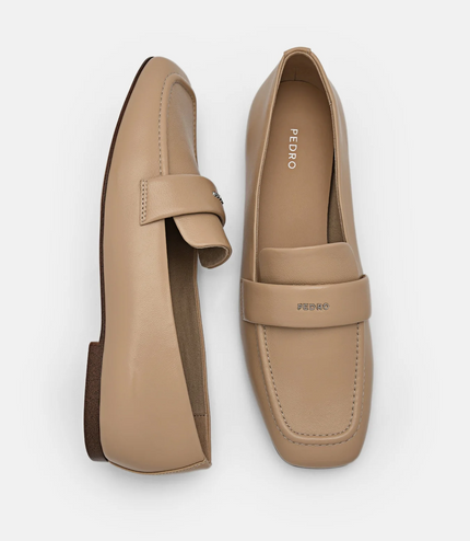 Lali Leather Loafers - Sand