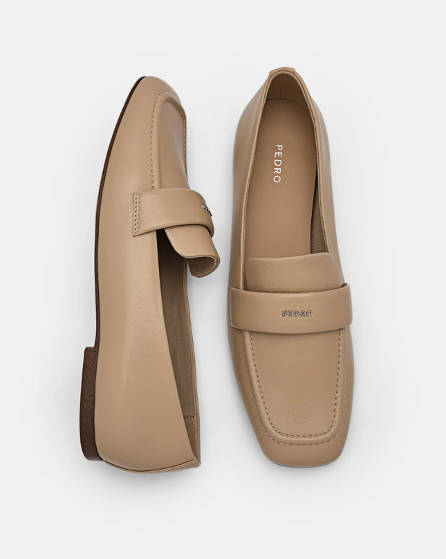 Lali Leather Loafers - Sand