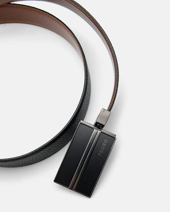 Leather Reversible Tang Belt
