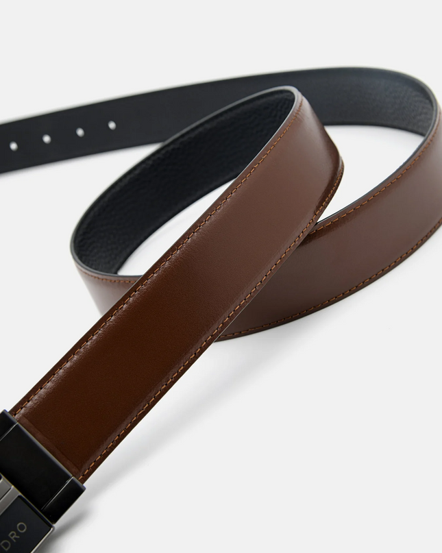 Leather Reversible Tang Belt