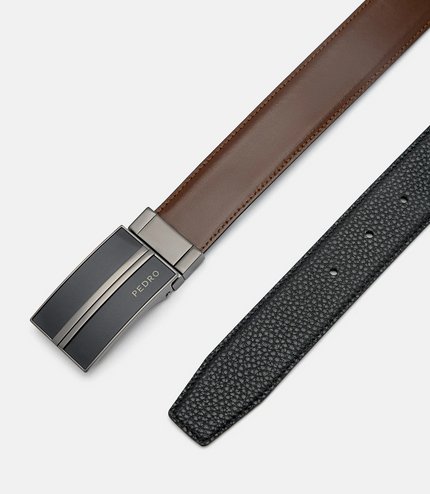 Leather Reversible Tang Belt