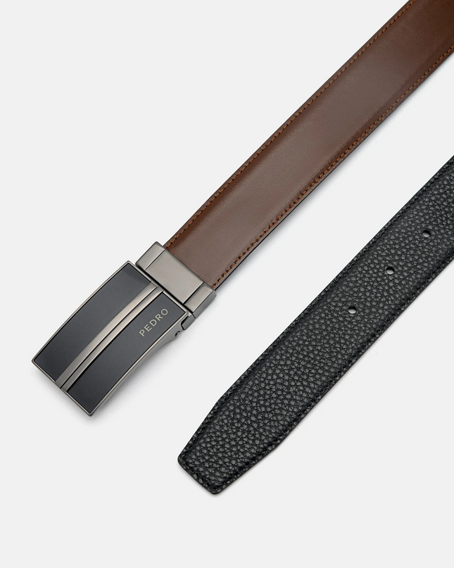 Leather Reversible Tang Belt