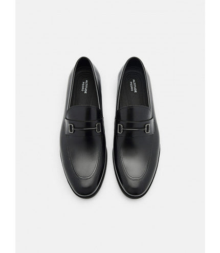 Altitude Lightweight Casey Leather Loafers - Black