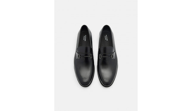 Altitude Lightweight Casey Leather Loafers - Black