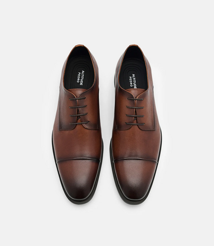 Altitude Leather Derby Shoes - Brown