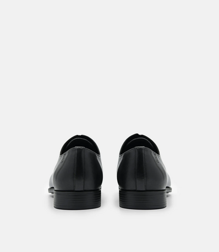 Altitude Lightweight Leather Brogue Derby Shoes - Black