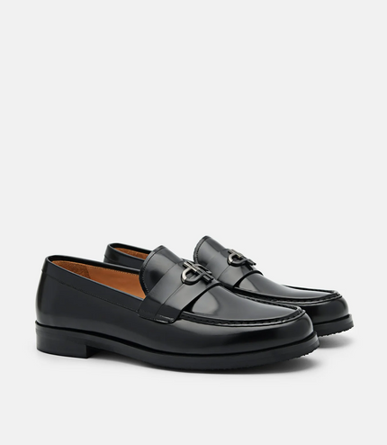 PEDRO Icon Leather Loafers - Black