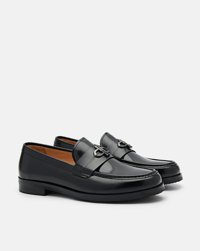 PEDRO Icon Leather Loafers - Black