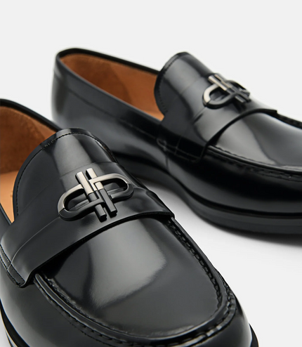 PEDRO Icon Leather Loafers - Black