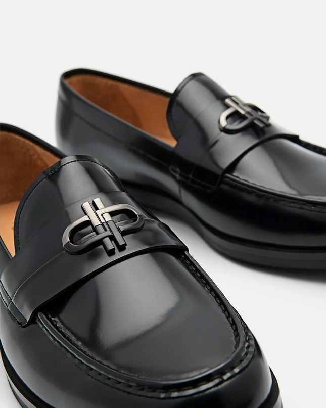 PEDRO Icon Leather Loafers - Black