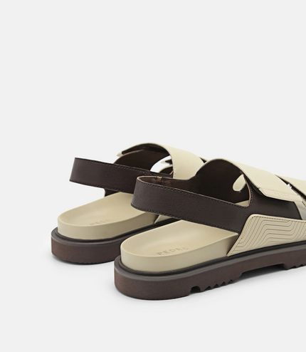 Backstrap Velcro Sandals - Sand
