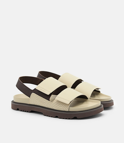 Backstrap Velcro Sandals - Sand