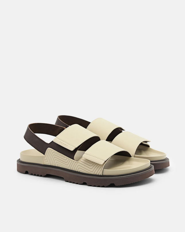 Backstrap Velcro Sandals - Sand