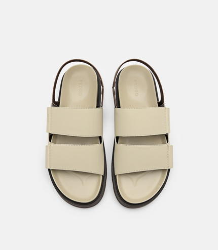 Backstrap Velcro Sandals - Sand