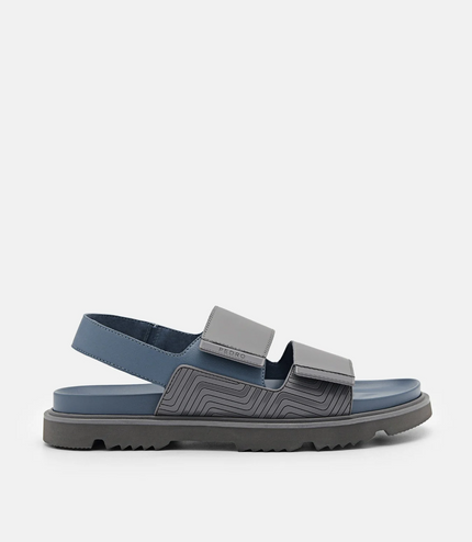 Backstrap Velcro Sandals - Dark Grey