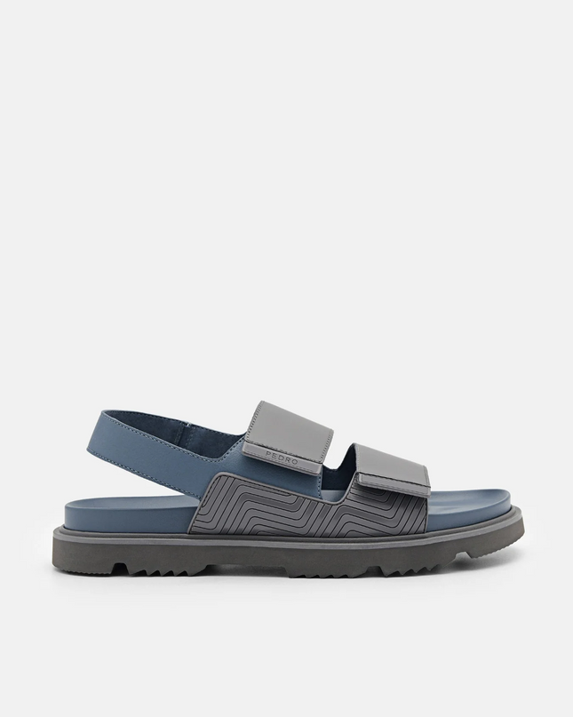 Backstrap Velcro Sandals - Dark Grey