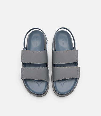 Backstrap Velcro Sandals - Dark Grey