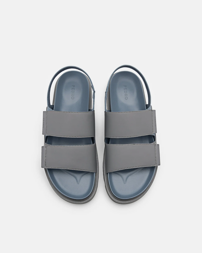 Backstrap Velcro Sandals - Dark Grey
