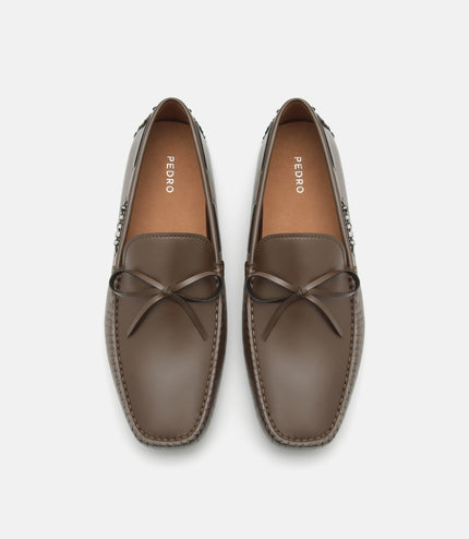 Bow Moccasins - Brown