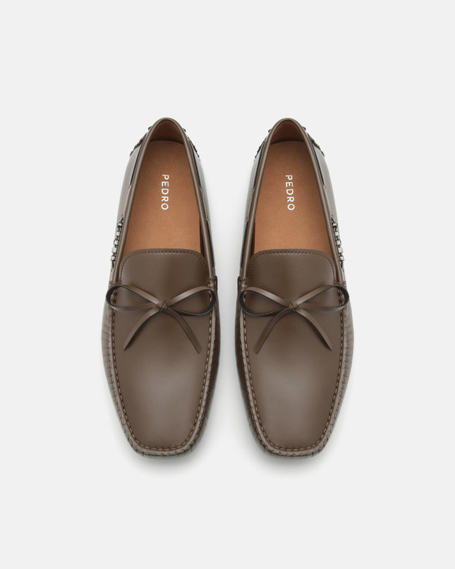Bow Moccasins - Brown