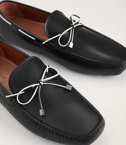 Bow Suede Moccasins