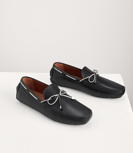 Bow Suede Moccasins