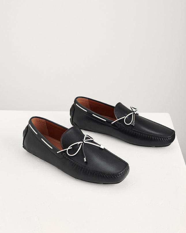 Bow Suede Moccasins