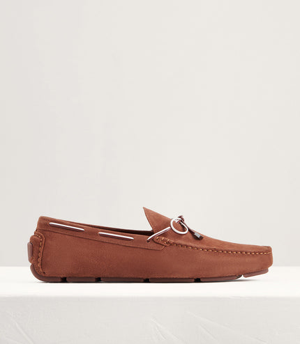 Bow Suede Moccasins