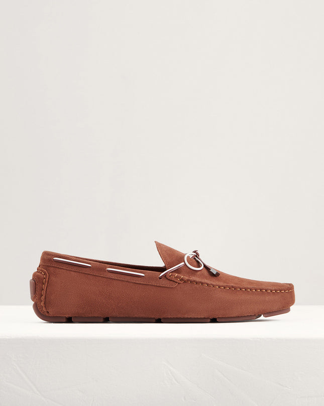 Bow Suede Moccasins