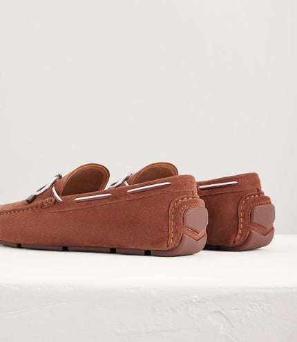 Bow Suede Moccasins
