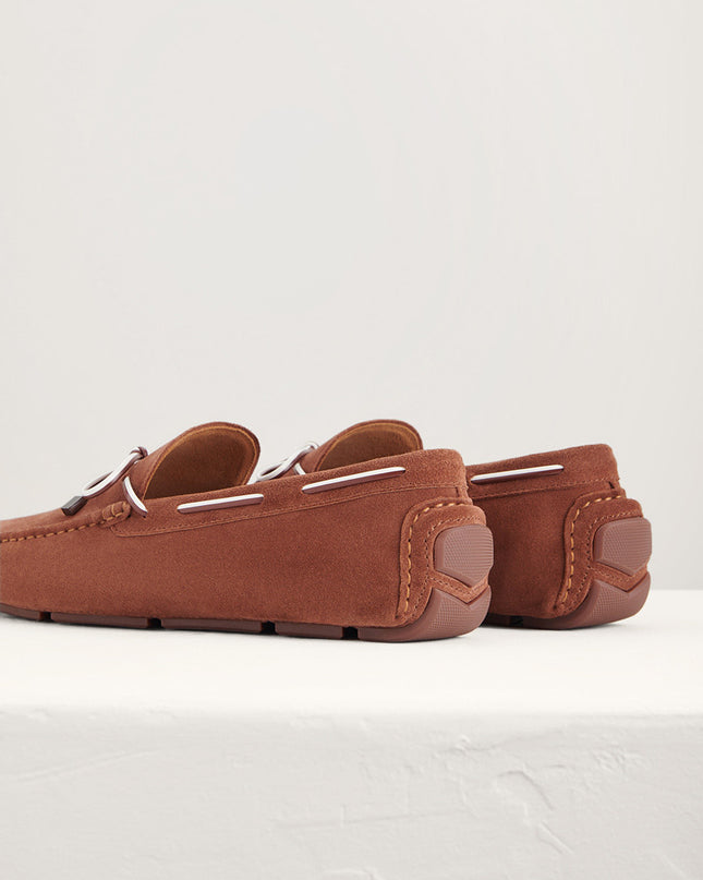 Bow Suede Moccasins