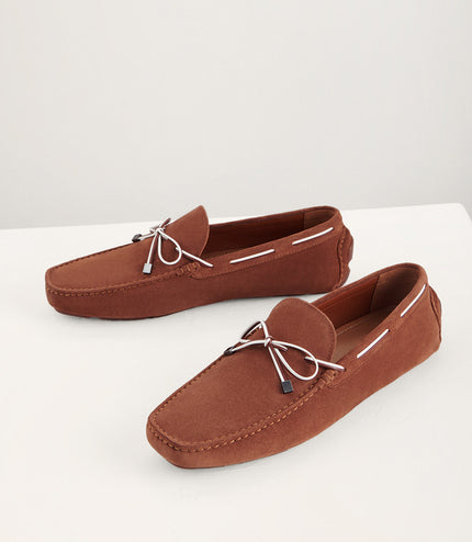 Bow Suede Moccasins
