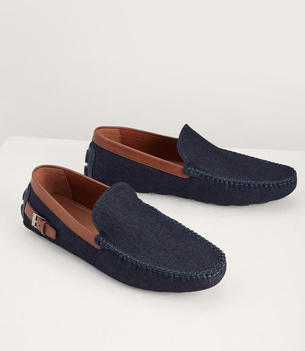 Moccasins with Buckled Detail