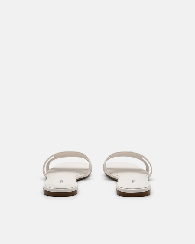 PEDRO Icon Leather Slip-On Sandals - Chalk