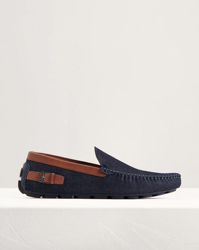 Moccasins with Buckled Detail