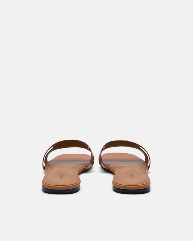 PEDRO Icon Leather Slip-On Sandals - Cognac