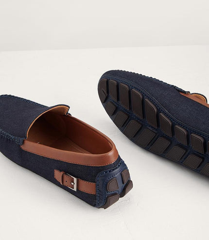 Moccasins with Buckled Detail