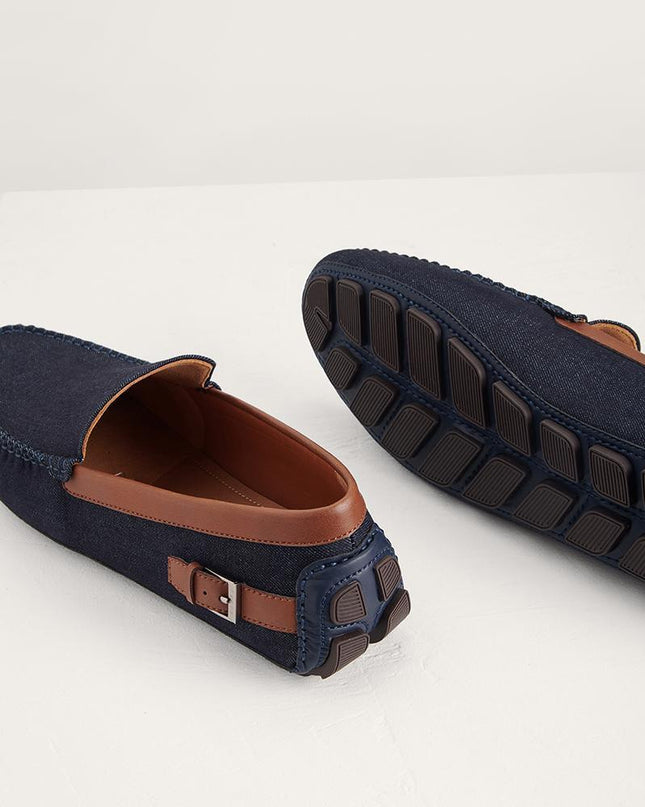 Moccasins with Buckled Detail