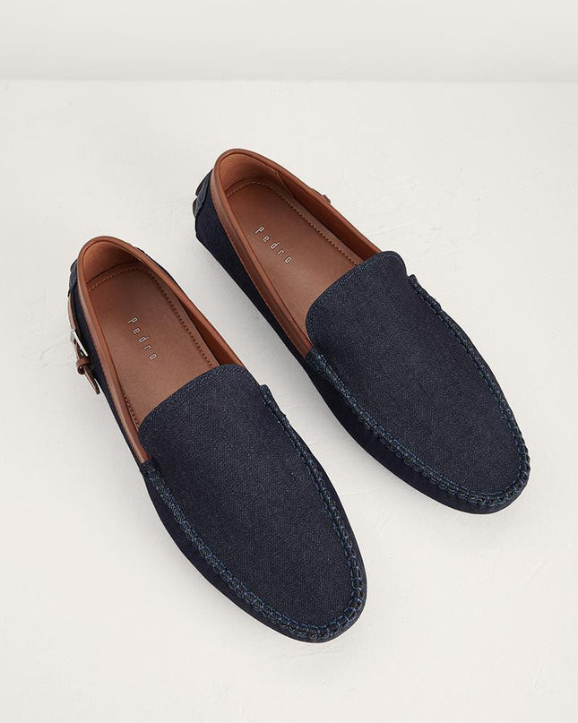 Moccasins with Buckled Detail