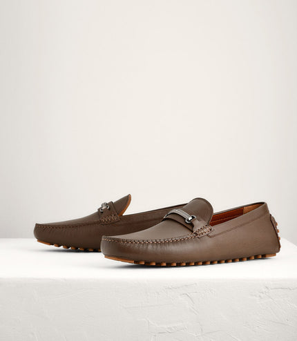 Bit Leather Moccasins