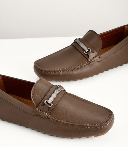 Bit Leather Moccasins