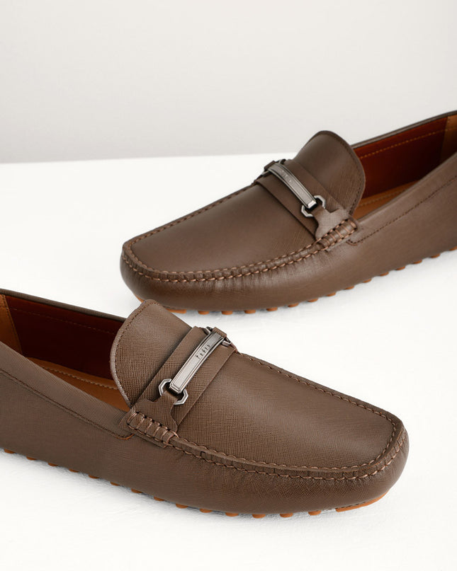 Bit Leather Moccasins