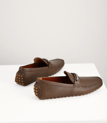 Bit Leather Moccasins